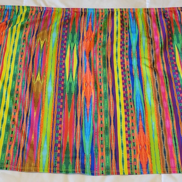 ❣️HP❣️Nanette Lepore Swim stripe coverup tie wrap sarong skirt sz: M - Picture 5 of 8